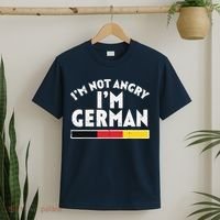 Not Angry Im German Flag Funny Oktoberfest T-Shirt thumb 2