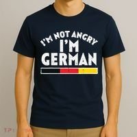 Not Angry Im German Flag Funny Oktoberfest T-Shirt thumb 3