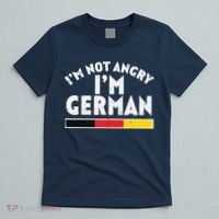 Not Angry Im German Flag Funny Oktoberfest T-Shirt thumb 5