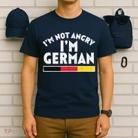 Not Angry Im German Flag Funny Oktoberfest T-Shirt thumb 6