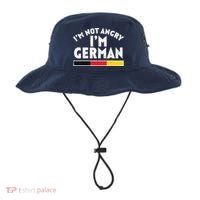 Not Angry Im German Flag Funny Oktoberfest Bucket Hat thumb 0