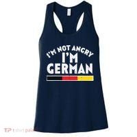 Not Angry Im German Flag Funny Oktoberfest Women's Tank Top thumb 0