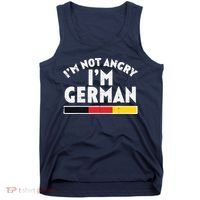 Not Angry Im German Flag Funny Oktoberfest Tank Top thumb 0