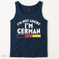 Not Angry Im German Flag Funny Oktoberfest Tank Top thumb 2