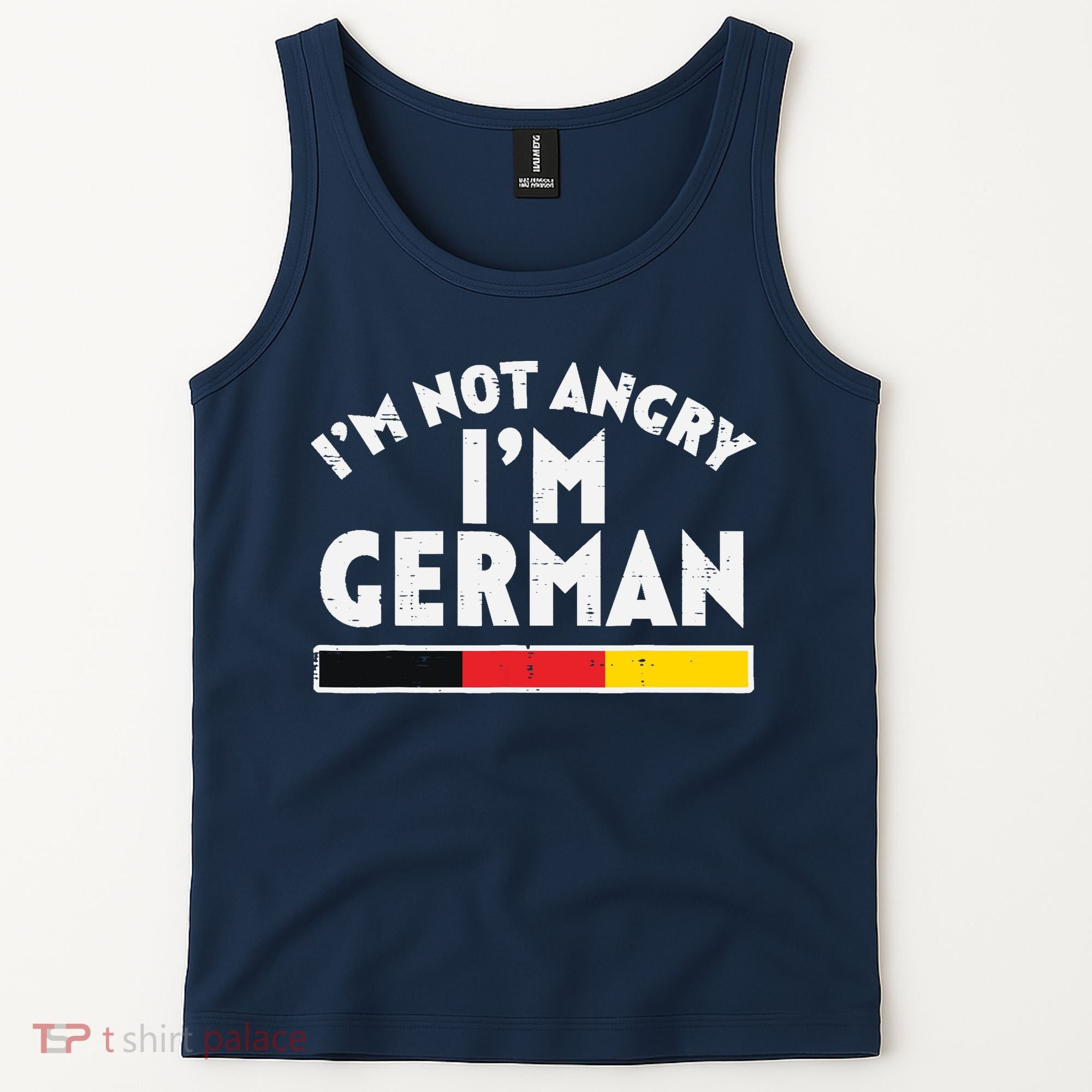 Not Angry Im German Flag Funny Oktoberfest Tank Top