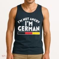 Not Angry Im German Flag Funny Oktoberfest Tank Top thumb 3