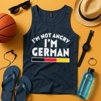 Not Angry Im German Flag Funny Oktoberfest Tank Top thumb 4