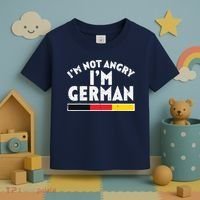 Not Angry Im German Flag Funny Oktoberfest Toddler T-Shirt thumb 3