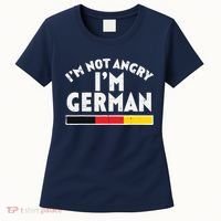 Not Angry Im German Flag Funny Oktoberfest Women's T-Shirt thumb 0