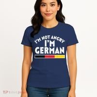 Not Angry Im German Flag Funny Oktoberfest Women's T-Shirt thumb 4
