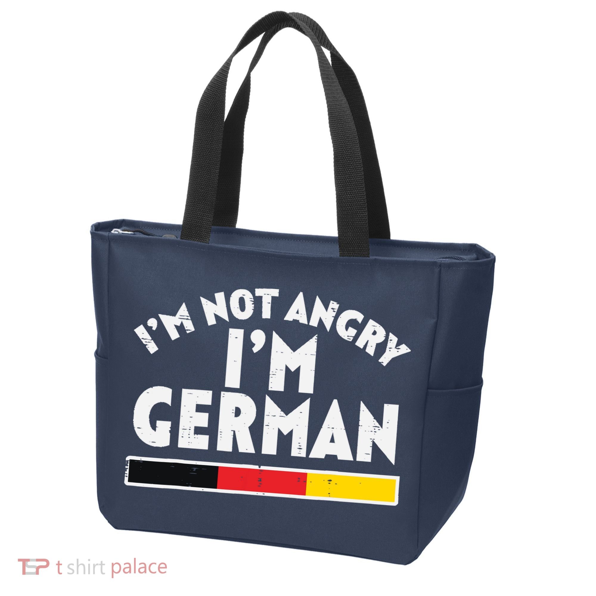 Not Angry Im German Flag Funny Oktoberfest Tote Bag