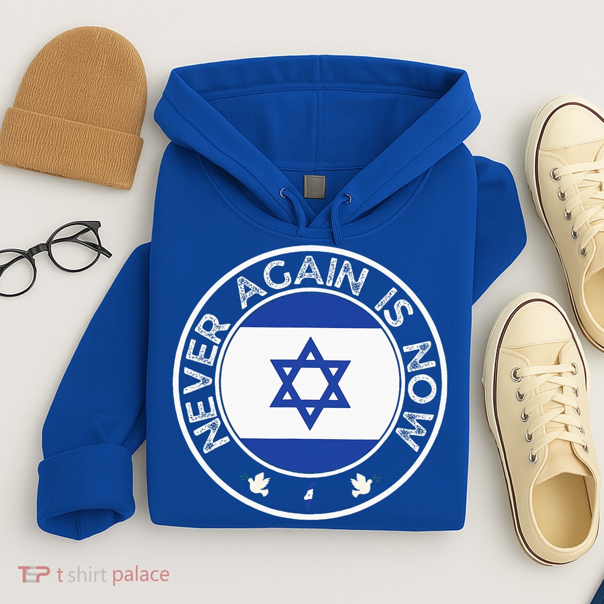 Never Again Is Now Support For Jews And Israel Hoodie