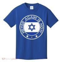 Never Again Is Now Support For Jews And Israel Kids T-Shirt thumb 0