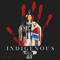 Native American Indigenous Red Hand Indian Blood Themed Beanie thumb 2