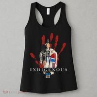Native American Indigenous Red Hand Indian Blood Themed Women's Tank Top thumb 3