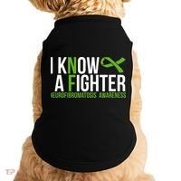 Neurofibromatosis Awareness I know a Fighter Green Ribbon Doggie Tank thumb 0