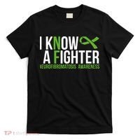 Neurofibromatosis Awareness I know a Fighter Green Ribbon T-Shirt thumb 0
