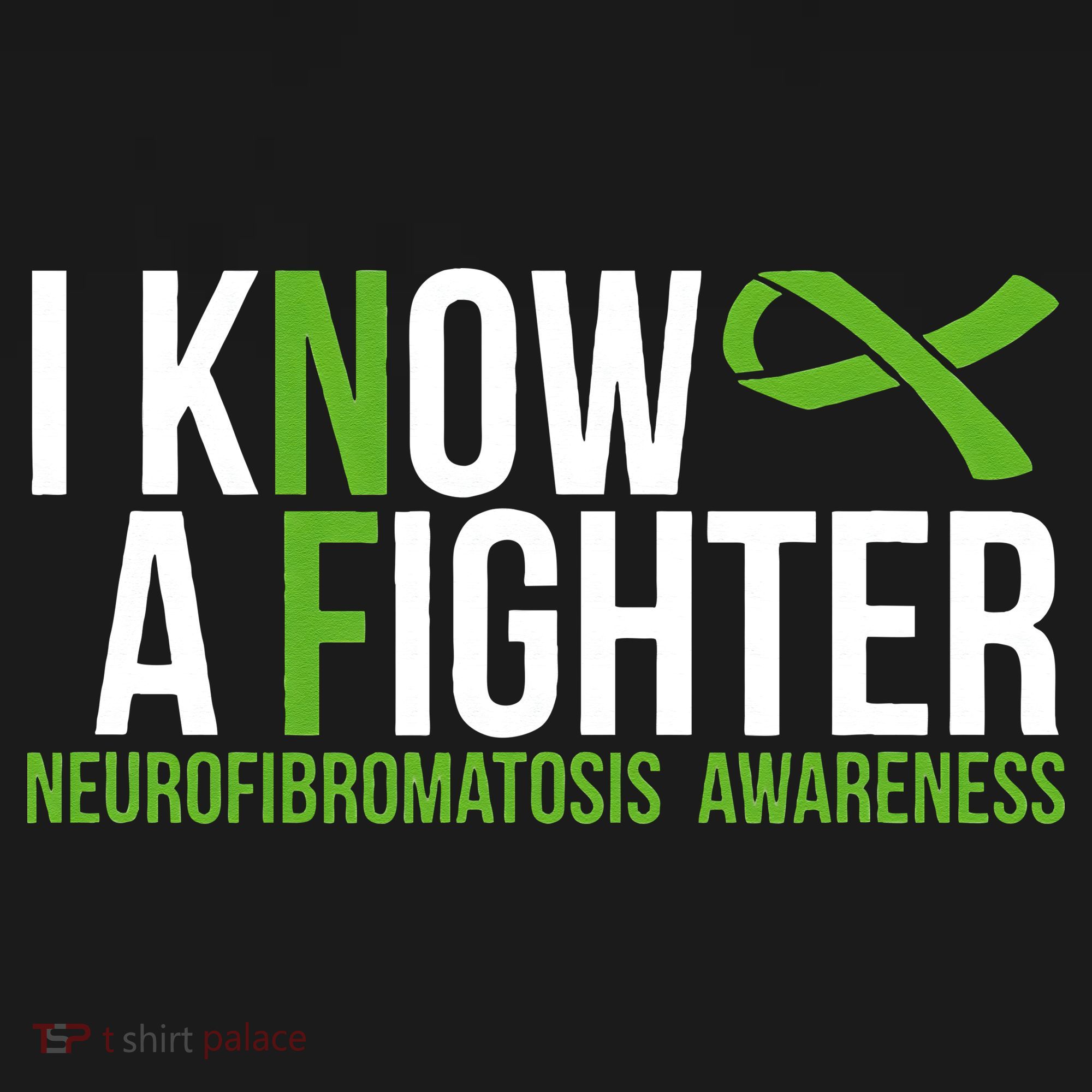 Neurofibromatosis Awareness I know a Fighter Green Ribbon Mousepad