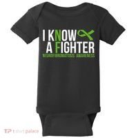 Neurofibromatosis Awareness I know a Fighter Green Ribbon Baby Bodysuit thumb 0