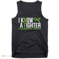 Neurofibromatosis Awareness I know a Fighter Green Ribbon Tank Top thumb 0