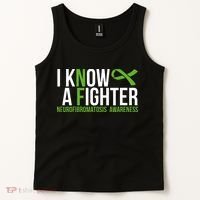 Neurofibromatosis Awareness I know a Fighter Green Ribbon Tank Top thumb 2
