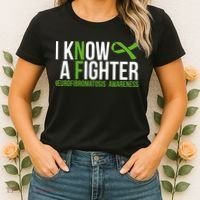 Neurofibromatosis Awareness I know a Fighter Green Ribbon Women's T-Shirt thumb 2