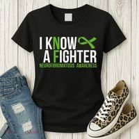 Neurofibromatosis Awareness I know a Fighter Green Ribbon Women's T-Shirt thumb 3