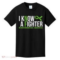 Neurofibromatosis Awareness I know a Fighter Green Ribbon Kids T-Shirt thumb 0