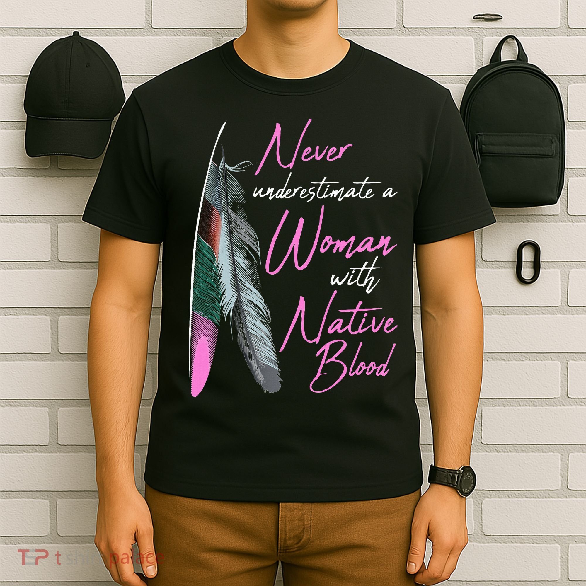 Native American Indian A Woman With Native Blood T-Shirt