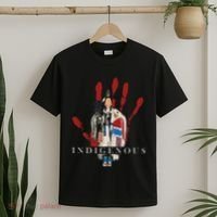 Native American Indigenous Red Hand Indian Blood Themed T-Shirt thumb 2