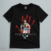 Native American Indigenous Red Hand Indian Blood Themed T-Shirt thumb 5