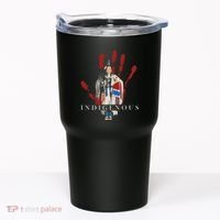 Native American Indigenous Red Hand Indian Blood Themed Tumbler thumb 0