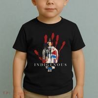Native American Indigenous Red Hand Indian Blood Themed Toddler T-Shirt thumb 2