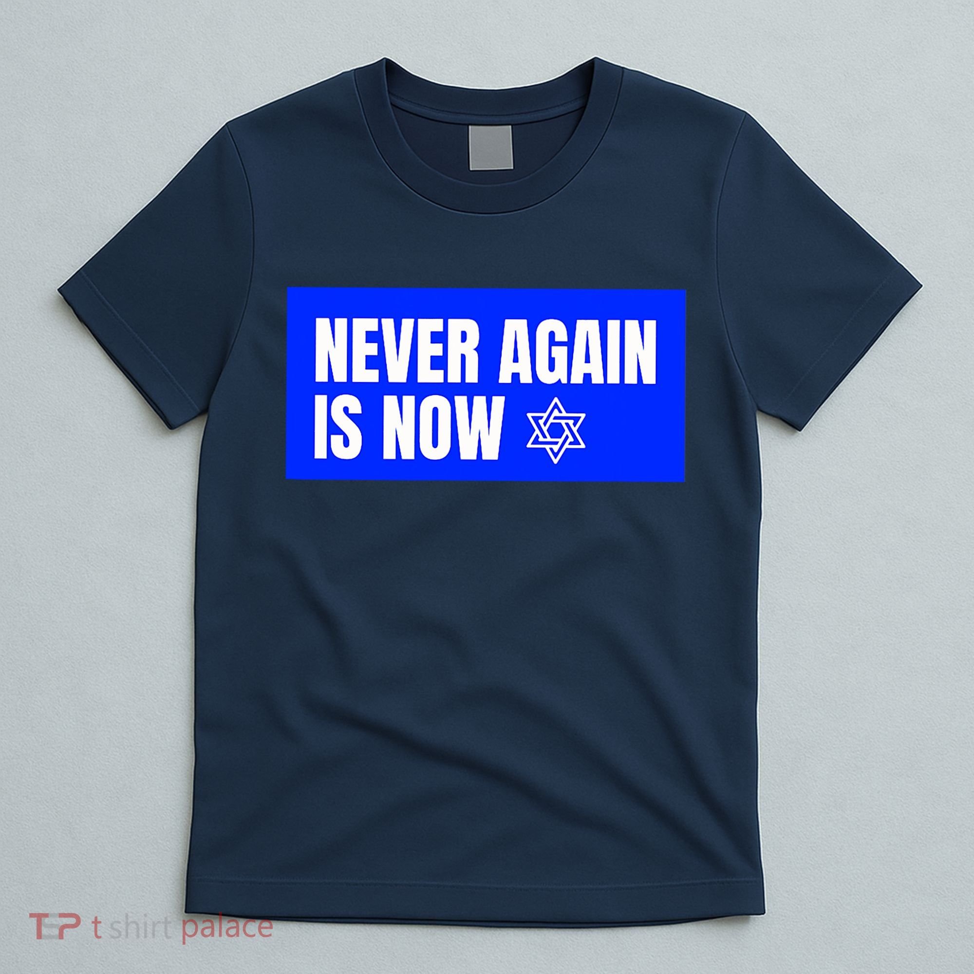 Never Again Is Now Jewish Israel Pride Am Yisrael Chai T-Shirt