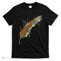 Native American Indian Watercolor Art Colorful Feather T-Shirt thumb 0