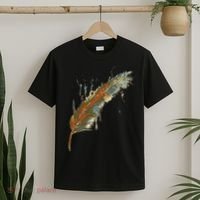 Native American Indian Watercolor Art Colorful Feather T-Shirt thumb 2