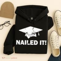 Nailed It Funny Graduation Hoodie thumb 4