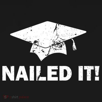 Nailed It Funny Graduation Pom Pom 12in Knit Beanie