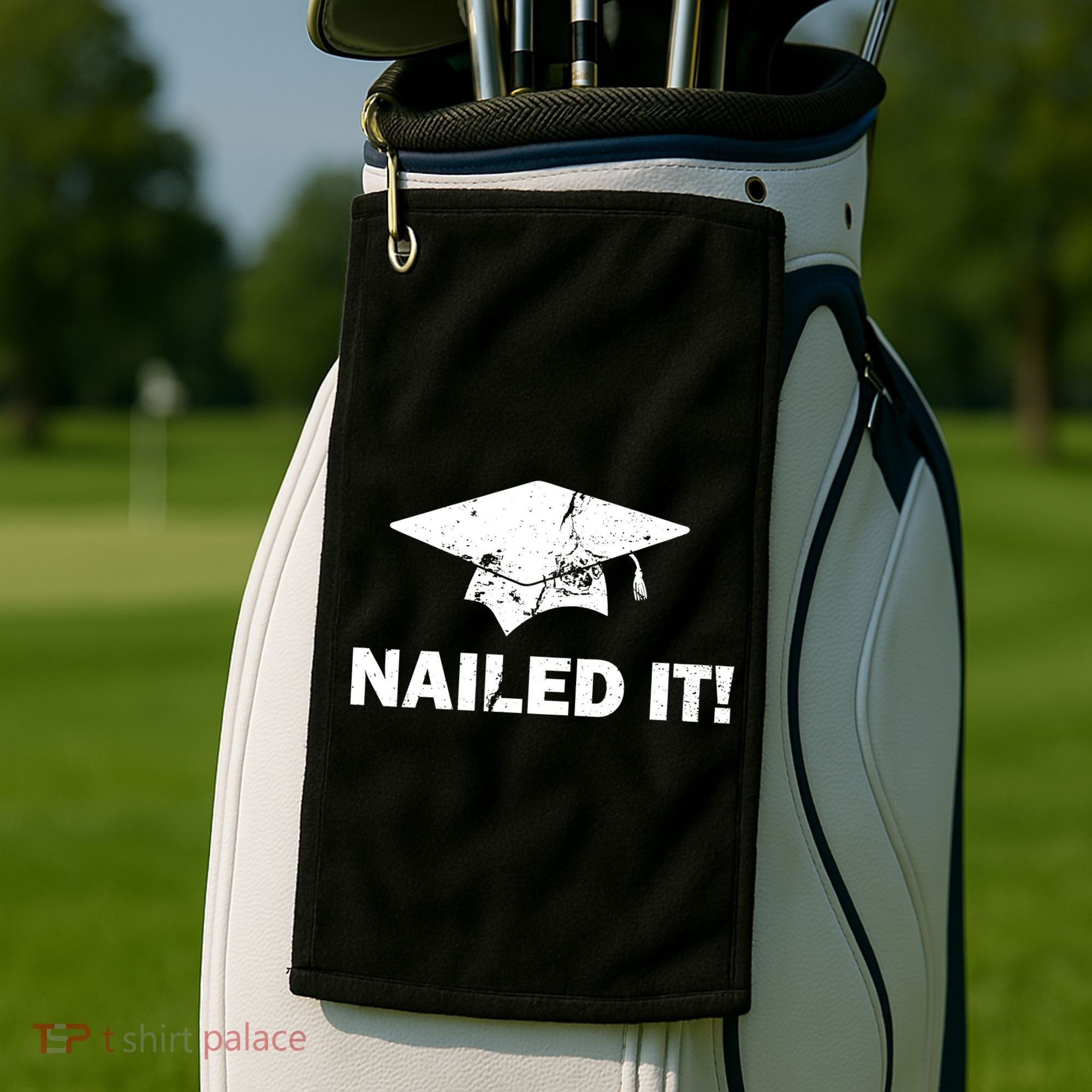 Nailed It Funny Graduation Golf Towel