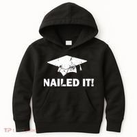 Nailed It Funny Graduation Kids Hoodie thumb 0