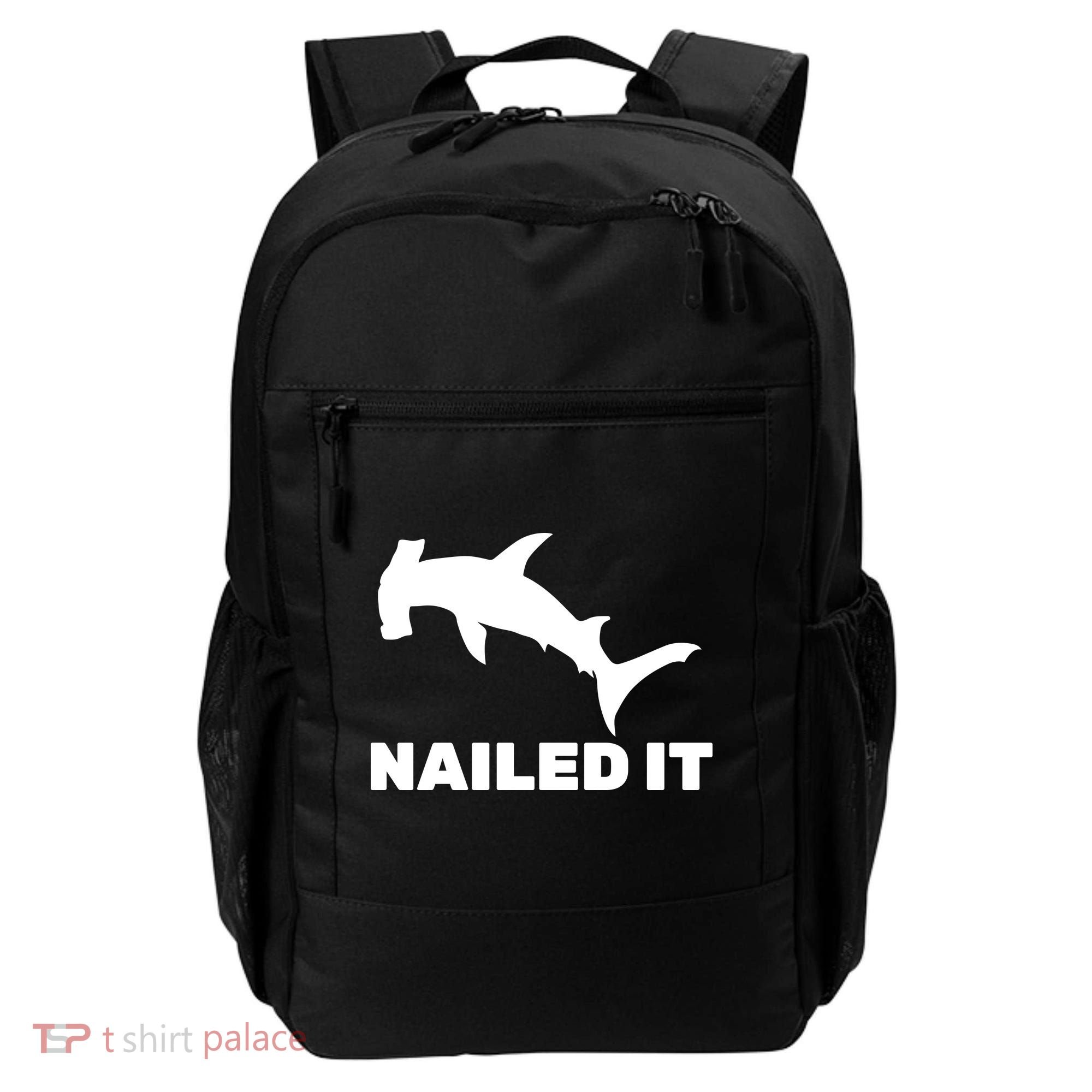 Nailed It Hammerhead Shark Backpack
