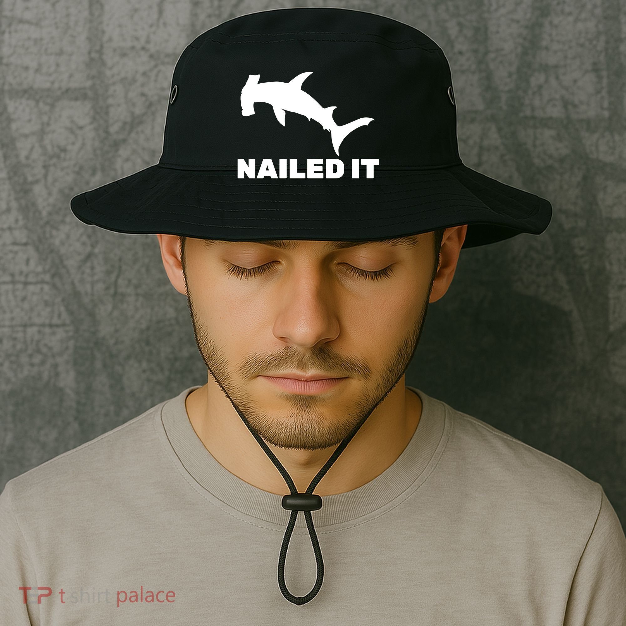 Nailed It Hammerhead Shark Bucket Hat