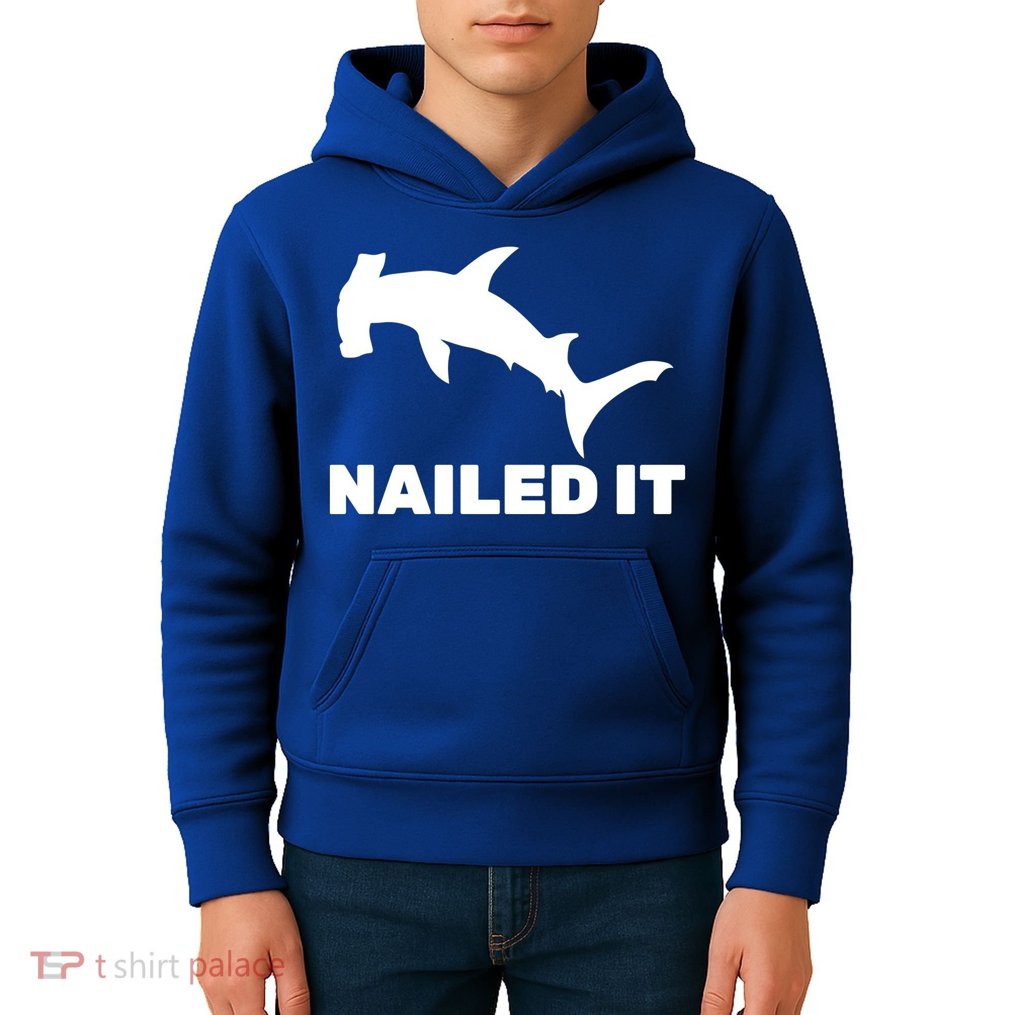 Nailed It Hammerhead Shark Kids Hoodie