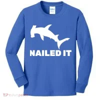 Nailed It Hammerhead Shark Kids Long Sleeve Shirt thumb 0