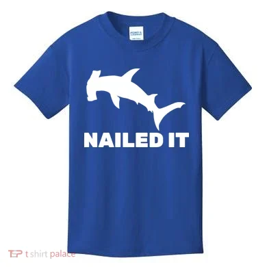 Nailed It Hammerhead Shark Kids T-Shirt
