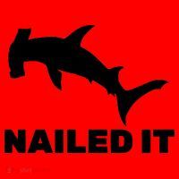 Nailed It Hammerhead Shark Santa Hat thumb 1