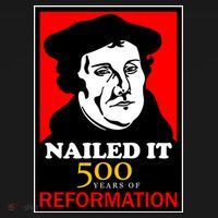 Nailed It Martin Luther 500 Years of Reformation Apron thumb 3