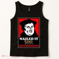 Nailed It Martin Luther 500 Years of Reformation Tank Top thumb 2