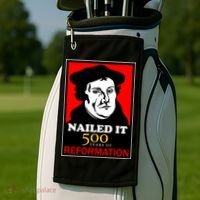 Nailed It Martin Luther 500 Years of Reformation Golf Towel thumb 2
