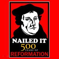 Nailed It Martin Luther 500 Years of Reformation Santa Hat thumb 1